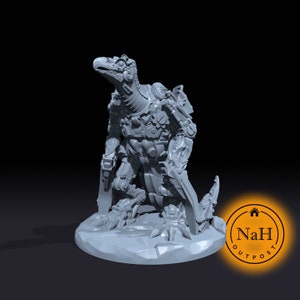 Clockwork Horror Bird | Hook Horror Miniature for Tabletop games like D&D and War Gaming