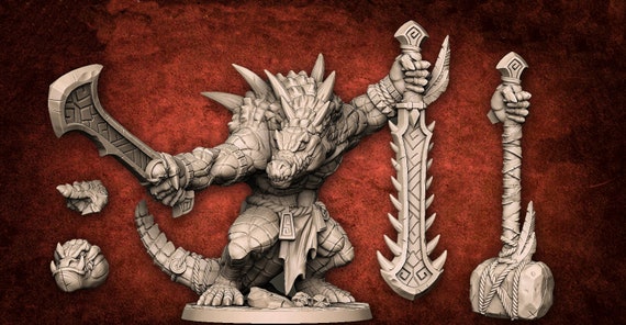 Created by Artisan Guild Lizard Dragonborn for Tabletop games like D&D ...