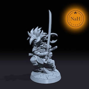 Kentaro, Blade of the Rising Sun | Sword Fighter | Ninja Miniature for Tabletop games like D&D and War Gaming| Dungeons and Dragons Mini |