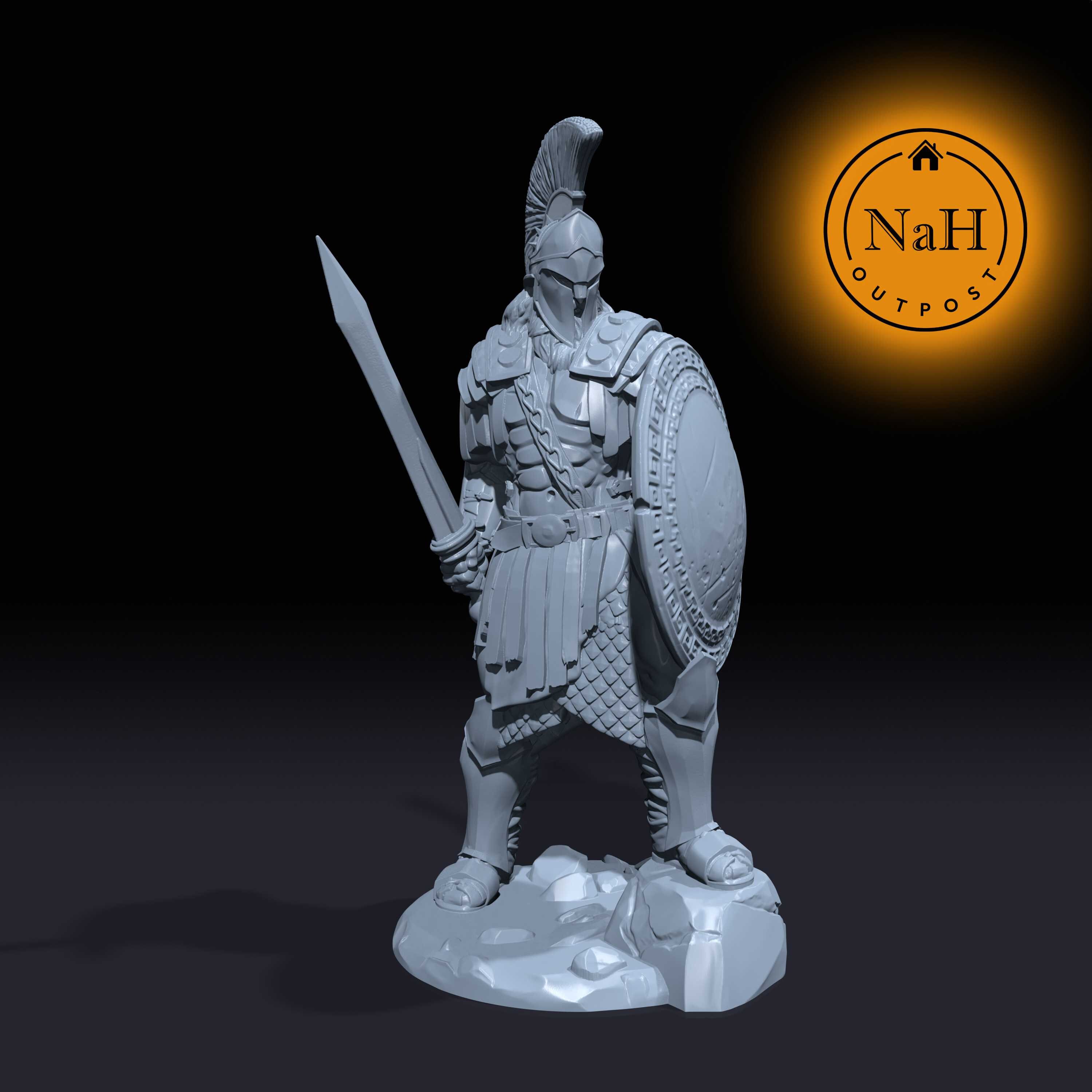 Spartan Warrior - Cedar Ornament Spartan Warrior - Cedar Ornament