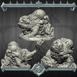 Reuzenpad | Terugkookpad | Miniatuur voor tabletop-spellen zoals D&D en War Gaming