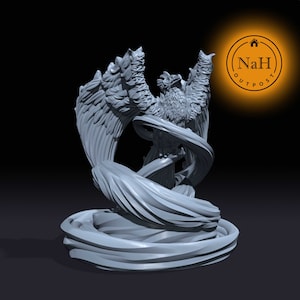 Scorchsong, the Sunhawk | Phoenix Miniature for Tabletop games like D&D and War Gaming