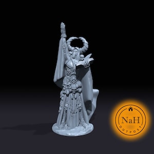 Morbith the Voidcaller Deadmancer | Necromancer | Miniature for Tabletop games like D&D 5e and TTRPG War Gaming