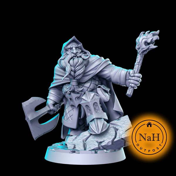 Brogar Wayfarer | Balin | Axe Dward miniature for Tabletop games like D&D and War Gaming| Dungeons and Dragons Mini | RN estudio