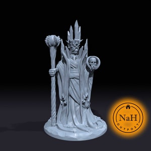Necroxus, the Galaxy Lich | Lich | Astral Necromancer | Miniature for Tabletop games like D&D and War Gaming