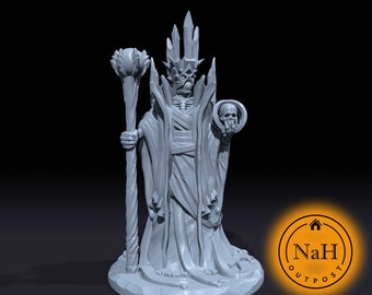 Necroxus, the Galaxy Lich | Lich | Astral Necromancer | Miniature for Tabletop games like D&D and War Gaming