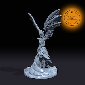 Terra Seraph, Guardian Angel Of Earth | Angel of Beauty miniature for Tabletop games like D&D and War Gaming