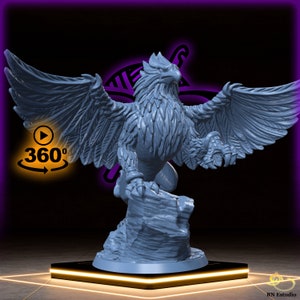 Windrazor, the Guardian of the Peak | Skreek | Griffon miniature for Tabletop games like D&D and War Gaming| Dungeons and Dragons Mini | RN