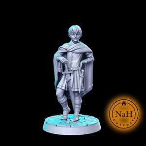Brinnth, Young Thief | Rogue or Ranger miniature for Tabletop games like D&D and War Gaming| Dungeons and Dragons Mini | RN estudio