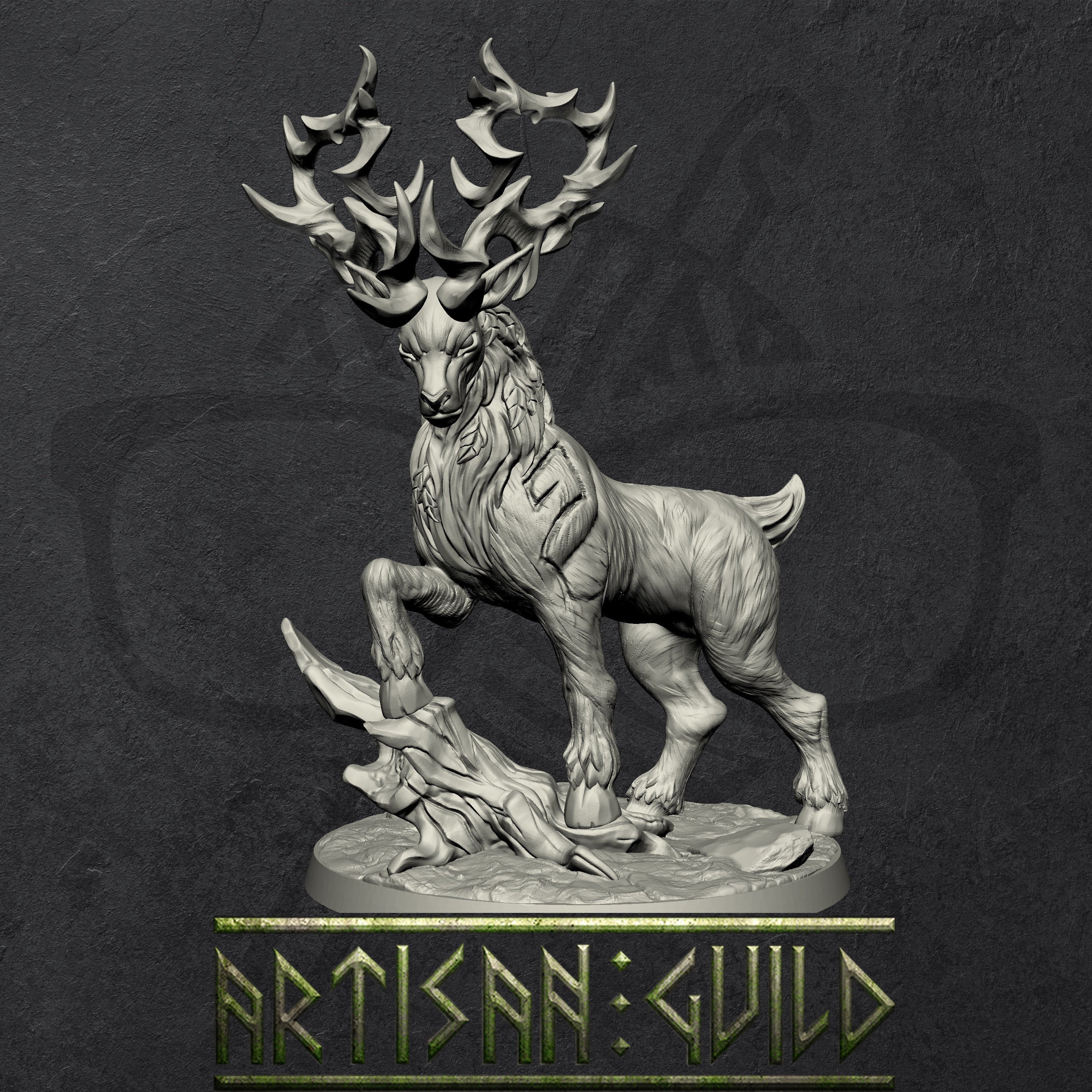 Forest King | Moose | Elk | Deepwood Alfar Mount Miniature for