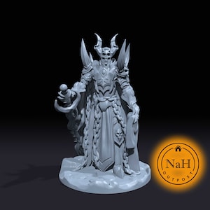 Baron Morghoul the Impaler | Dark Conqueror | Death Knight Miniature for Tabletop games like D&D and War Gaming