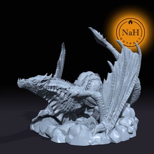 Wyvern | Miniature for Tabletop games like D&D and War Gaming