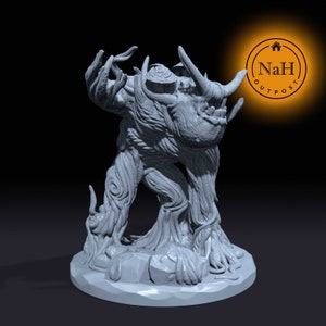 Briarheart, der Sumpf-Wächter | Wackelnder Hügel | Schlenkere Pflanzenminiatur für Tabletop Spiele wie D&D und War Gaming