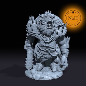 Throm the Bone Breaker | Ogre King Miniature for Tabletop games like D&D and War Gaming