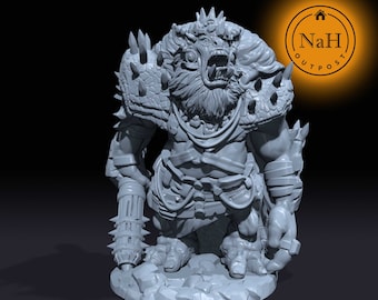 Throm the Bone Breaker | Ogre King Miniature for Tabletop games like D&D and War Gaming