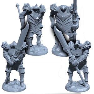 Carta Guerreiros | Miniatura para jogos de mesa como D&D e War Gaming