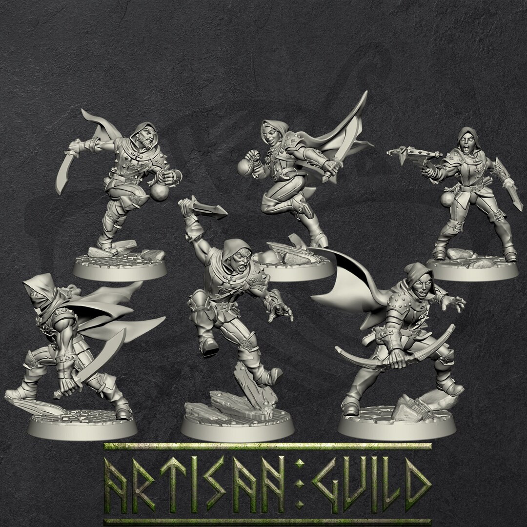 Adepr Rogo Adept Thieves | Rogue | Hunter | Thieves Guild Miniature for Tabletop ...