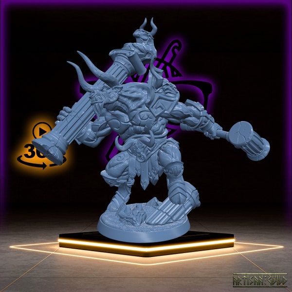 | de Tavros | champion du Colisée Tauren Bull Minoc | Order of the Labyrinth Miniatures pour les jeux de table comme D&D ou Warhammer