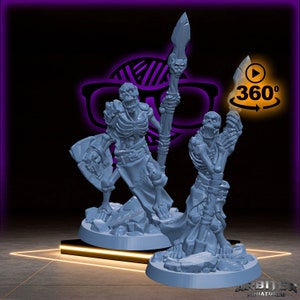 Skeleton Spears | Arbiter Legion I | Undead miniature for Tabletop games like D D or War Gaming | Dead Undead Army