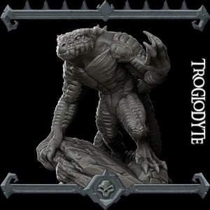 Scaleshriek, Terror of the Depths | Troglodyte Miniature for Tabletop games like D&D and War Gaming