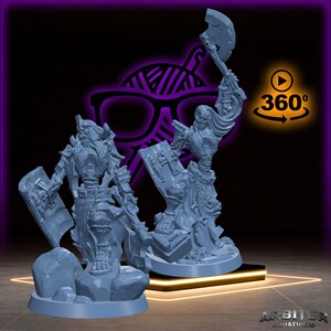 Skeleton Axe Horde | Arbiter Legion I | Undead miniature for Tabletop games like D D or War Gaming | Dead Undead Army