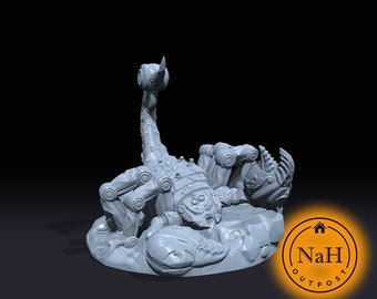 Clockwork Scorpion / Miniatura para juegos de mesa como D&D y War Gaming