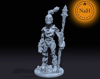Fungar, the Mycoid Pathfinder | Vegepygmy | Fungi Fey | Miniature for Tabletop games like D&D and War Gaming