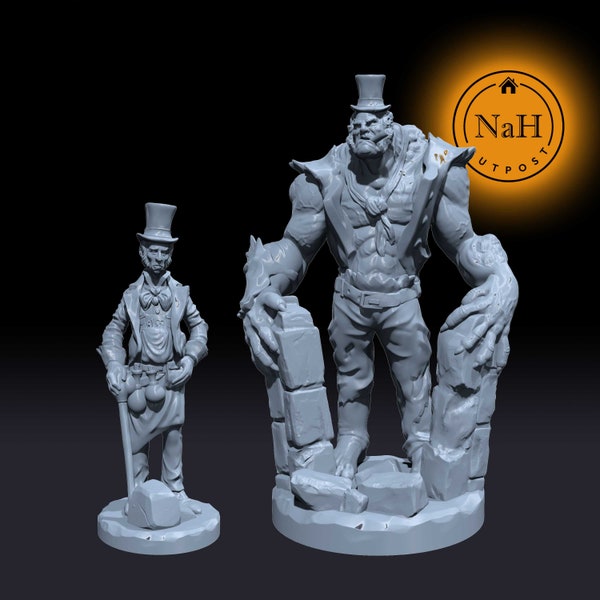 Dr. Jekyll and Mr Hyde | Blood Hunter Miniature for Tabletop games like D&D and War Gaming