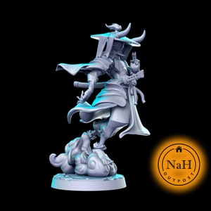 Toshiro Demonblade | Oni Shadow Ronin miniature for Tabletop games like D&D and War Gaming| Dungeons and Dragons Mini | RN estudio