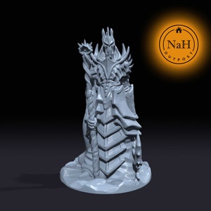 Valthorn, the Shadowed Sovereign | Emperor Undeath | Undead miniature for Tabletop games like D&D and War Gaming
