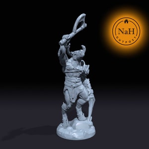 Gorefiend, Butcher of the Arena | Minotaur Gladiator Miniature for Tabletop games like D&D and War Gaming