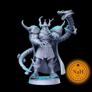 Gareth the Eclipse Knight | Golbez | Death Knight miniature for Tabletop games like D&D and War Gaming| Dungeons and Dragons Mini | RN