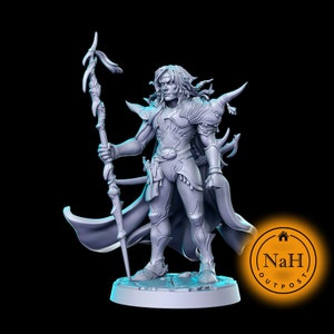 Calder Moonshadow | Cecil | Druid or Wizard miniature for Tabletop games like D&D and War Gaming| Dungeons and Dragons Mini | RN estudio