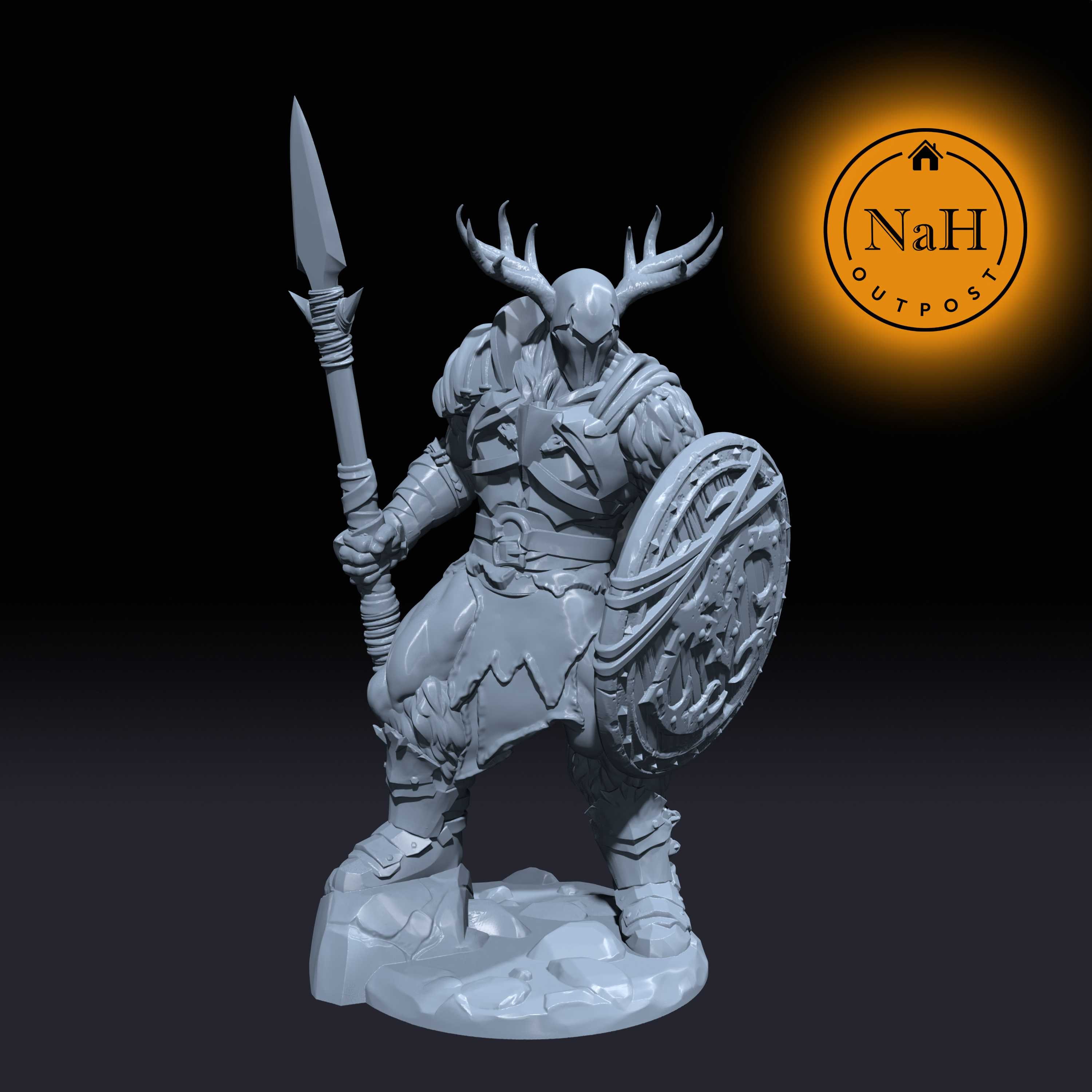 Bjorn Snowsteel, Defender of the Frozen Wastes | Winter Knight Miniature for Tabletop games like D&D and War Gaming