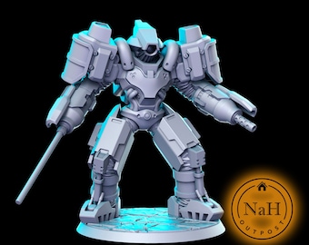 Armored Shock Trooper | Clockwork Marut Construct miniature for Tabletop games like D&D and War Gaming| Dungeons and Dragons Mini | RN