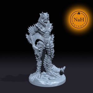 Kjara Swiftstrike | Sahuagin | Lagoon Lurker Miniature for Tabletop games like D&D and War Gaming