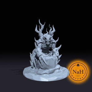 Shadethorn the Nightclaw | Dark Fiend | Shadow Spider | Demon Miniature for Tabletop games like D&D 5e and TTRPG War Gaming