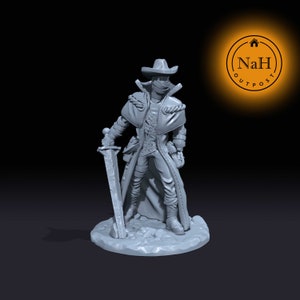 Bandarok, the Silent Stalker | Ghost Hunter | Undead Seeker | Blood Hunter Miniature for Tabletop games like D&D 5e and TTRPG War Gaming