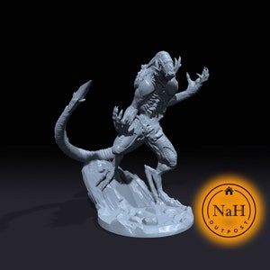 Netherstalker, het lege roofdier | Aetherfiend | Alien Miniatuur voor tabletop-spellen zoals D&D en War Gaming