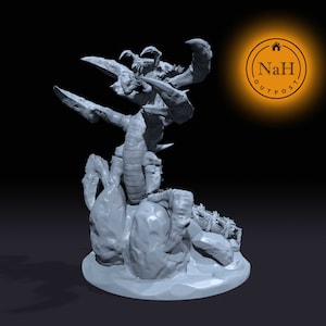 Venomclaw, Harbinger from Below | Ankheg | Millipede Dragon | Hydralisk Miniature for Tabletop games like D&D 5e and TTRPG War Gaming