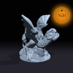 Pyrrhia, the Ember Whelp | Dragon Wyrmling | Dragonling | Miniature for Tabletop games like D&D and War Gaming