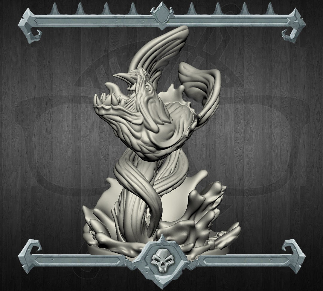 Water Elemental Miniature for Tabletop Games Like D&D and War Gaming Etsy