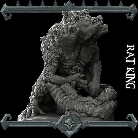 Wererat Rat King Miniature for Tabletop Games Like D&D and 