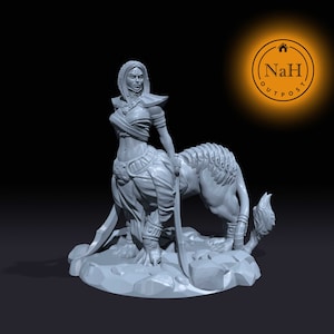 Opheila Coldblood | Lamia Miniature for Tabletop games like D&D and War Gaming