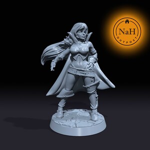 Elara Stormweaver | Elaine | Sorcerer or Wizard Miniature for Tabletop games like D&D and War Gaming| Dungeons and Dragons Mini