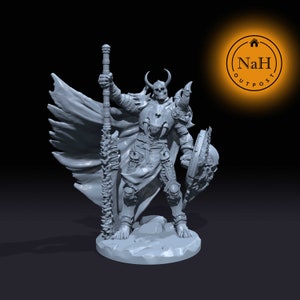 Sir Gavrel, den förbannade beskyddaren | Övergiven paladin | Odödlig stridsminiatyr för bordsspel som D&D