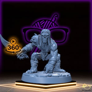 Death | Shadow Stalker | Rogue Assassin miniature for Tabletop games like D D and War Gaming| Dungeons and Dragons Mini | RN estudio