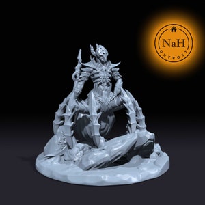 Crimsonweb, Blodsrickaren | Krigshetsare | Ärkedjävulens Spindeldjävel Miniatyr för Brädspel som D&D och Krigsspel