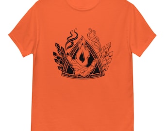 Klasyczny T-shirt męski D&D Sorcerer Class | Wysokiej jakości T-shirt | Koszulka Dungeons and Dragons | Dungeon Master lub prezent na imprezę | Prezent dla Nerd Game