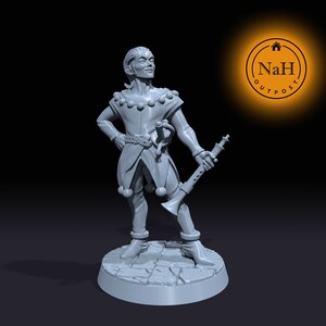 Isidor, the Dazzling Virtuoso | Human Male bard miniature for Tabletop games like D&D and War Gaming| Dungeons and Dragons Mini
